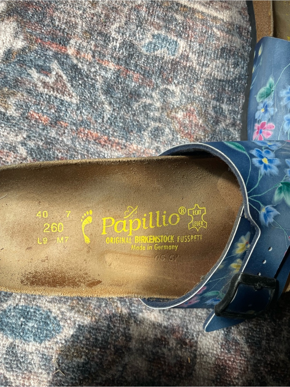 🍓Birkenstock papillo floral slides🍓 - Picture 4 of 5
